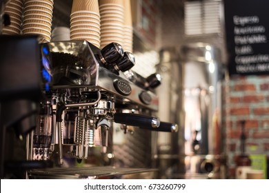 Coffee Machine On Catering Van