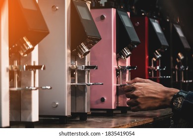 Coffee machine for coffee shops.