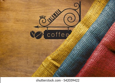 Coffee - The Main Industrial Product Colombia. The Poster For The Production Of Colombian Coffee.