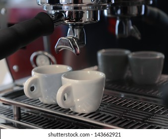 coffee maker and coffee cup - Shutterstock ID 143662921