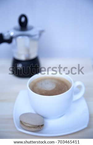 Similar – Image, Stock Photo Cup of coffee with milk