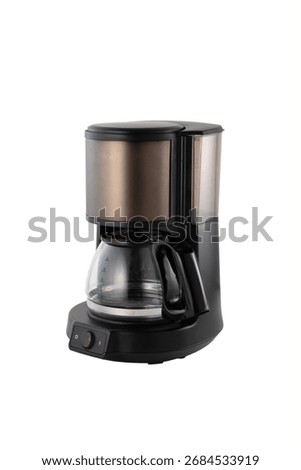 Coffee maker machine isolated on white background.