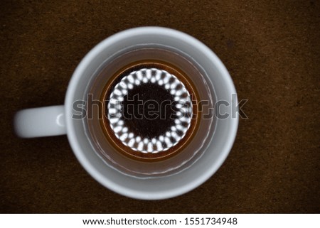
coffee mug at the bottom