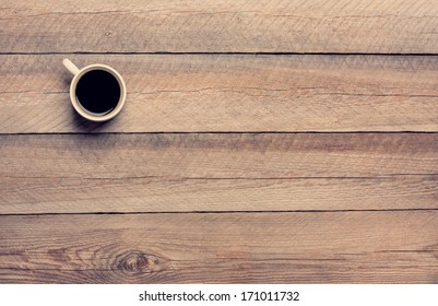 Coffee Mug on Wooden Table - Shutterstock ID 171011732