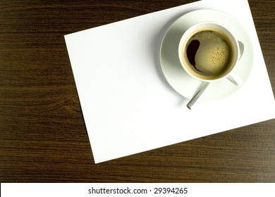 Coffee and paper