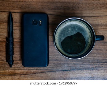 Coffee Phone And Tactical Pen