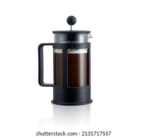 A coffee press isolated on white background - Shutterstock ID 2131717557