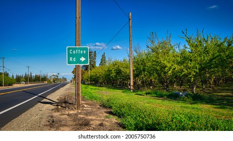 Coffee Rd In Central Valley California