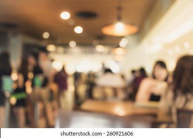 Coffee Shop Blurred Background