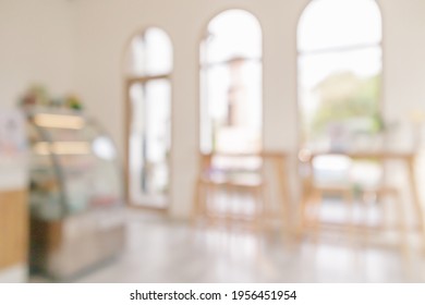 Coffee shop or cafe restaurant interior blur for background - Shutterstock ID 1956451954