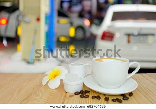 Coffee shop in gas\
station