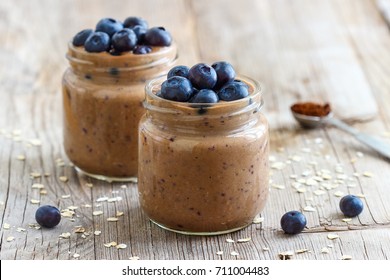 Coffee Smoothie With Blueberries