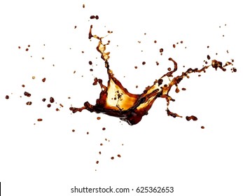 Coffee Splash With Drops