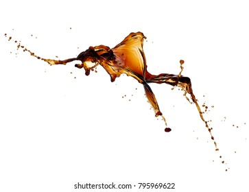 Coffee splash  with drops