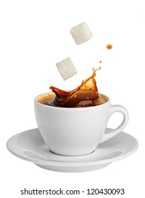 Coffee Splashing Sugar