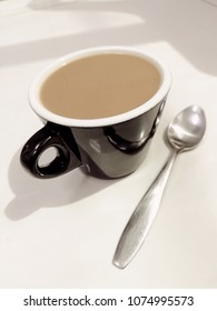 coffee with spoon
