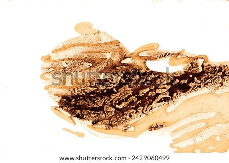 Coffee stain, coffee fleck, background for text, brown, orange and white color