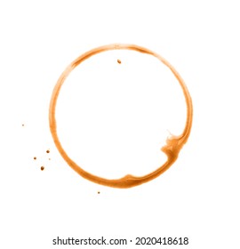 Coffee Stain On White Background