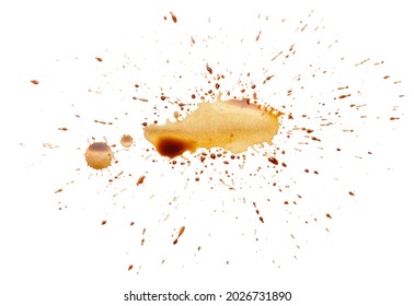 Coffee Stain On White Background