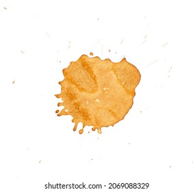 Coffee Stain On White Background