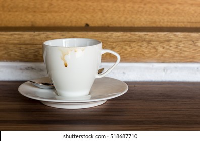 Coffee Stain White Cup.