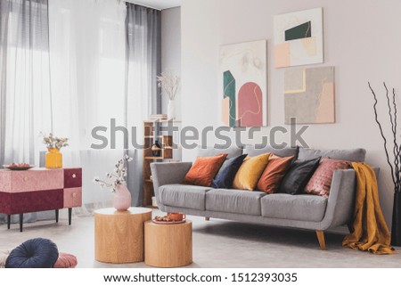 Similar – Image, Stock Photo Painting in the living room II