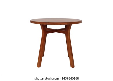 coffee table with isolated white background