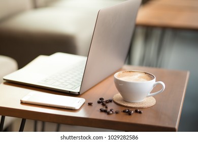 coffee time and working in the shop with drinking tea time  - Shutterstock ID 1029282586