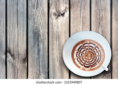 Coffee in the top corner glass separated from the background - Powered by Shutterstock