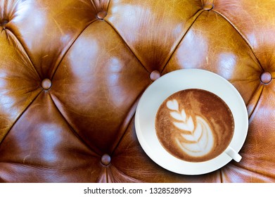 Coffee in the top corner glass separated from the background - Powered by Shutterstock