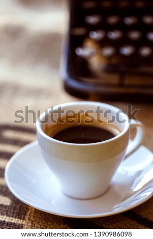 Similar – Image, Stock Photo Cup of coffee with milk