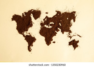 Coffee World Map - Powered by Shutterstock