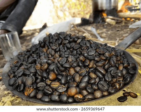 Coffie beans in the bot
