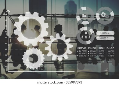 Cog Collaboration Graph Analysis Teamwork Concept