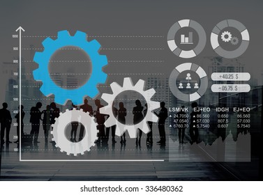 Cog Collaboration Graph Analysis Teamwork Concept