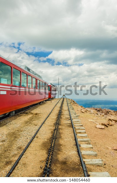 A Cog Railway\
Train at the End of the Line