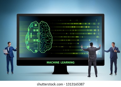 Cognitive Computing And Machine Learning Concept