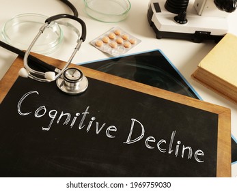 Cognitive Decline Is Shown On A Photo Using The Text