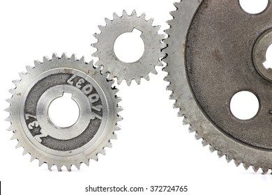 Cogs Isolated On White Background