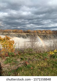 Cohoes Falls With A Rainbow