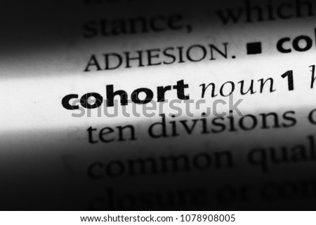 cohort word in a dictionary. cohort concept