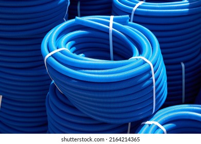 Coil of corrugated hose packed for sale