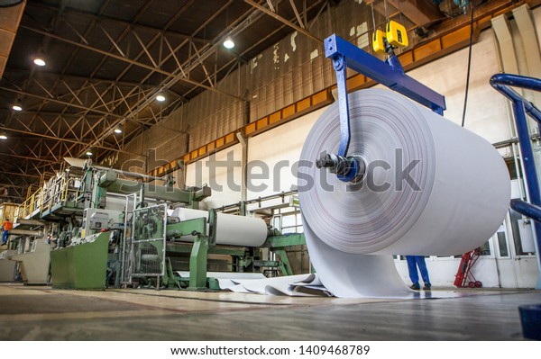 coil paper\
production factory, production\
stages