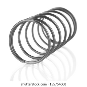 Coil Spring Isolated On White