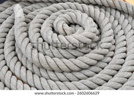 Coiled Rope in Close Up