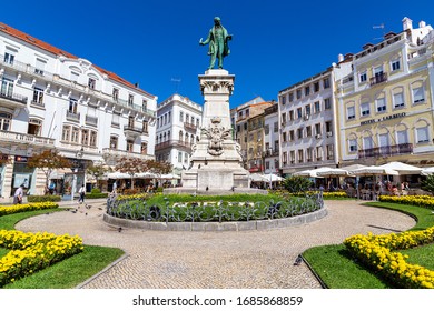 COIMBRA, PORTUGAL - CIRCA SEPTEMBER, 2017: Monument To Joaquim António De Aguiar, In The City Of Coimbra, In Portugal