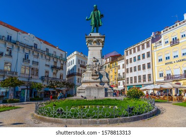 COIMBRA, PORTUGAL, MAY 20, 2019: Monument To Joaquim António De Aguiar At Portagem Square At Coimbra, Portugal