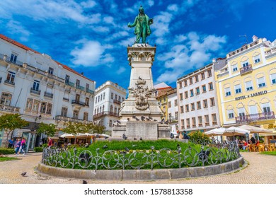 COIMBRA, PORTUGAL, MAY 20, 2019: Monument To Joaquim António De Aguiar At Portagem Square At Coimbra, Portugal