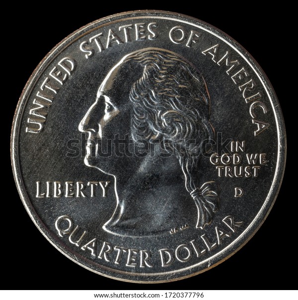 Coin 25 Cents Usa Isolated On Stock Photo Edit Now