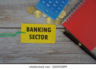 Coin And Calculator. Banking Sector Concept